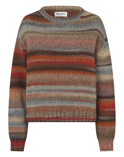 Lollys Laundry - FairhavenLL Strikpullover - Rust 
